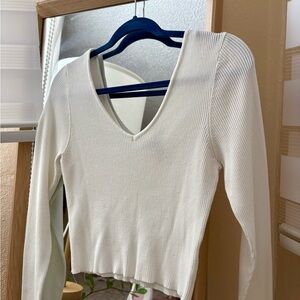 WHITE LONG SLEEVE TOP ☁️✨